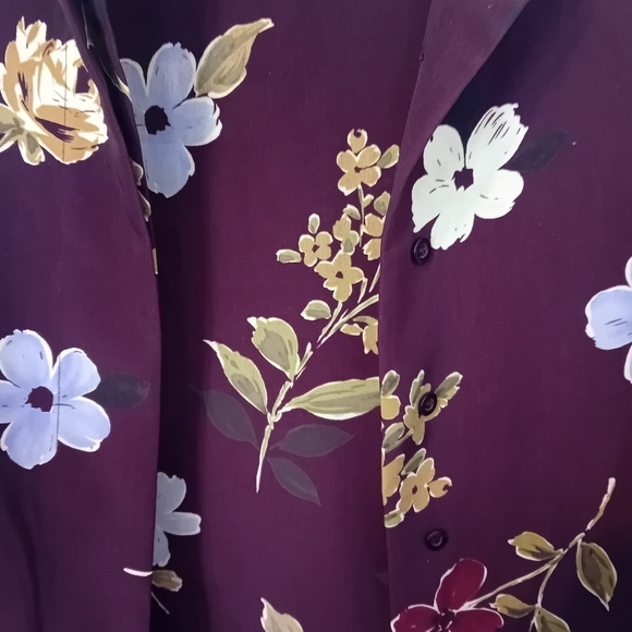 Vintage 90s Jones Wear Buttton Down Shoulder Pad Business Professional Size 12 - Picture 3 of 6